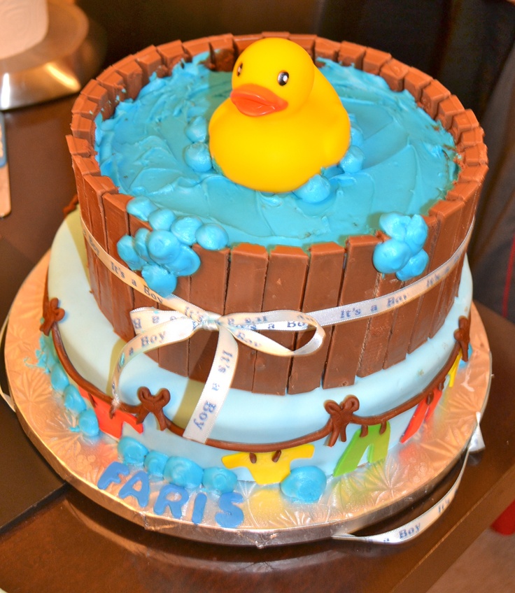 Rubber Ducky Baby Shower Cake