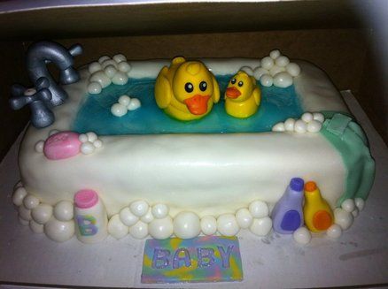 Rubber Ducky Baby Shower Cake