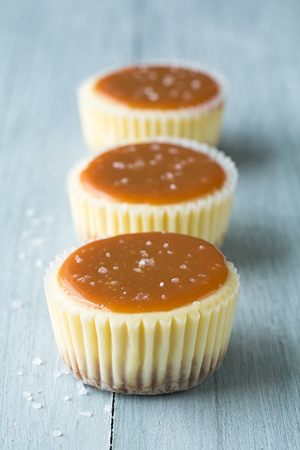 Salted Caramel Cheesecake Cupcakes