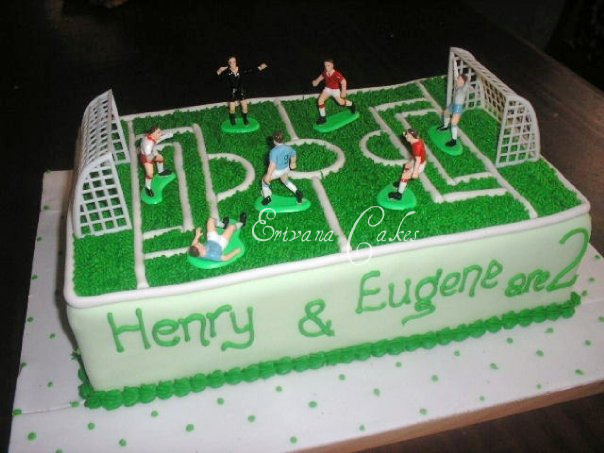 Soccer Field Cake