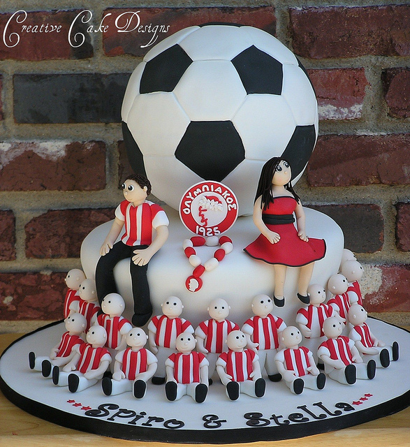 Soccer Player Birthday Cake