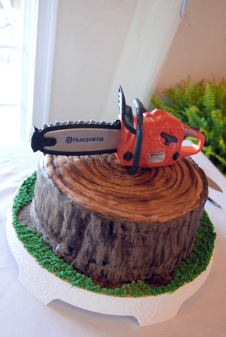 Tree Stump Cake