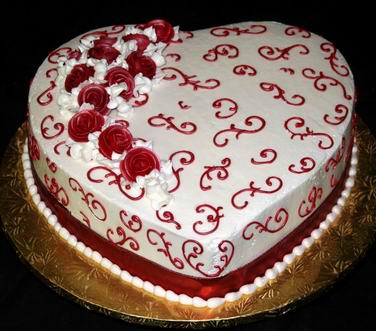 Valentine's Day Heart Cake Idea