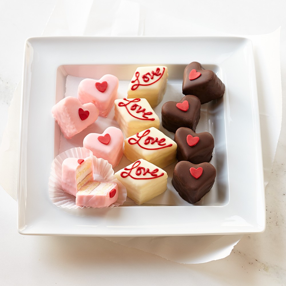 Valentine's Day Petit Fours