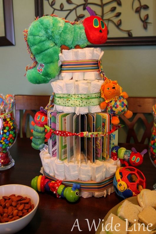 Very Hungry Caterpillar Baby Shower Cake