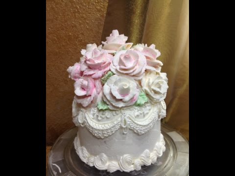 Wedding Cake Buttercream Roses