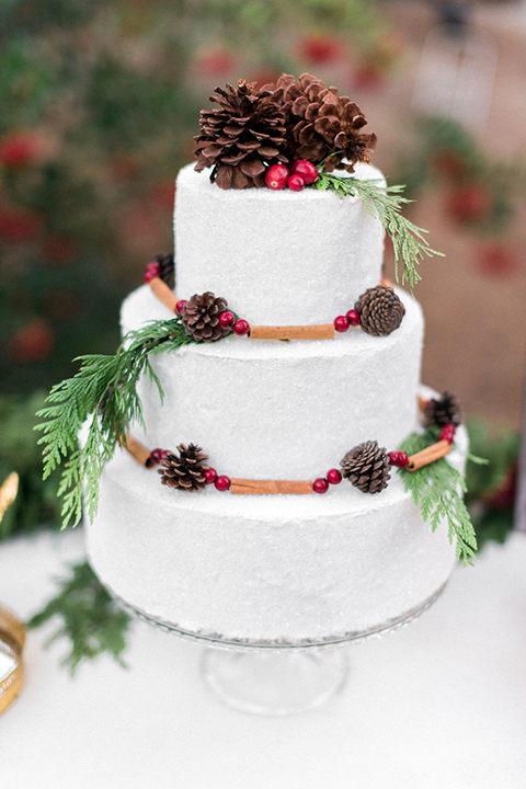 Wedding Cake with Pine