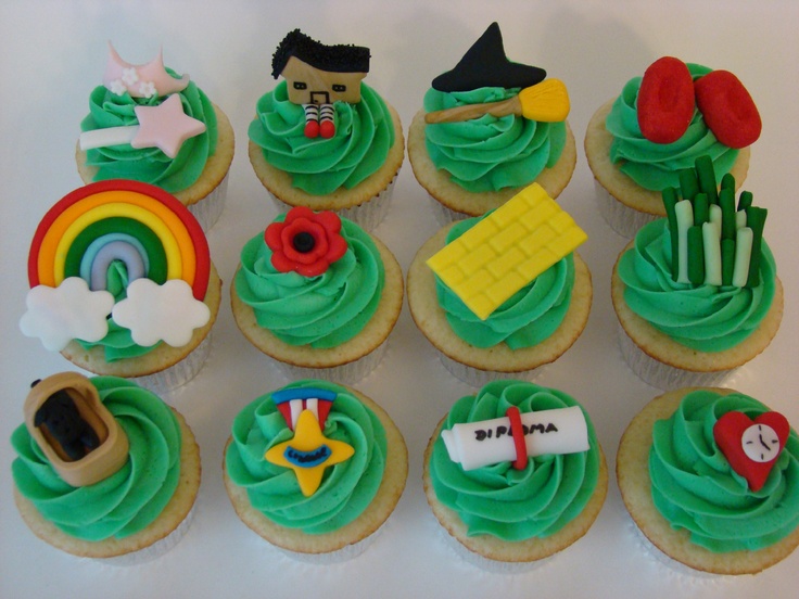 7 Cute Wizard Of Oz Cupcakes Photo Wizard Of Oz Cupcake Idea