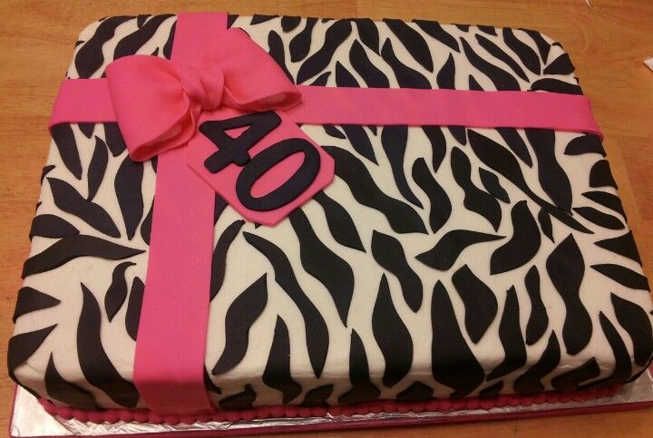 Zebra Sheet Cake