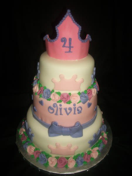 3 Tier Princess Birthday Cake