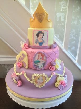 3 Tier Princess Birthday Cake