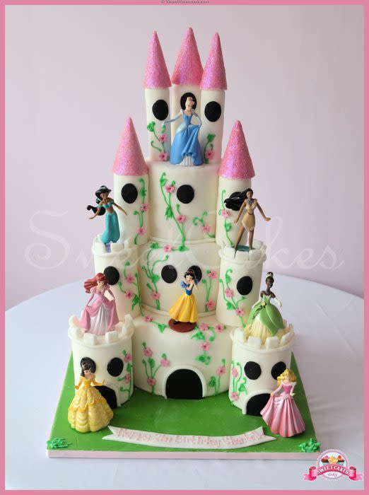 3 Tier Princess Castle Cake