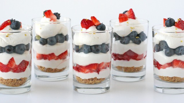 4th of July Cheesecake Trifles