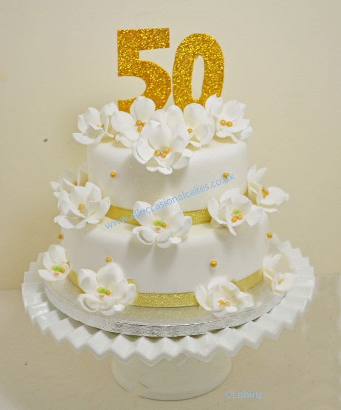 50th Wedding Anniversary Cake