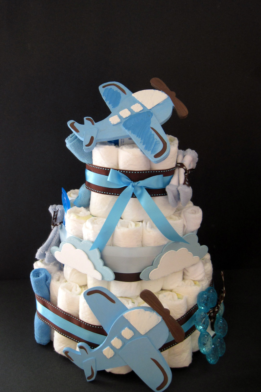 Airplane Diaper Cake