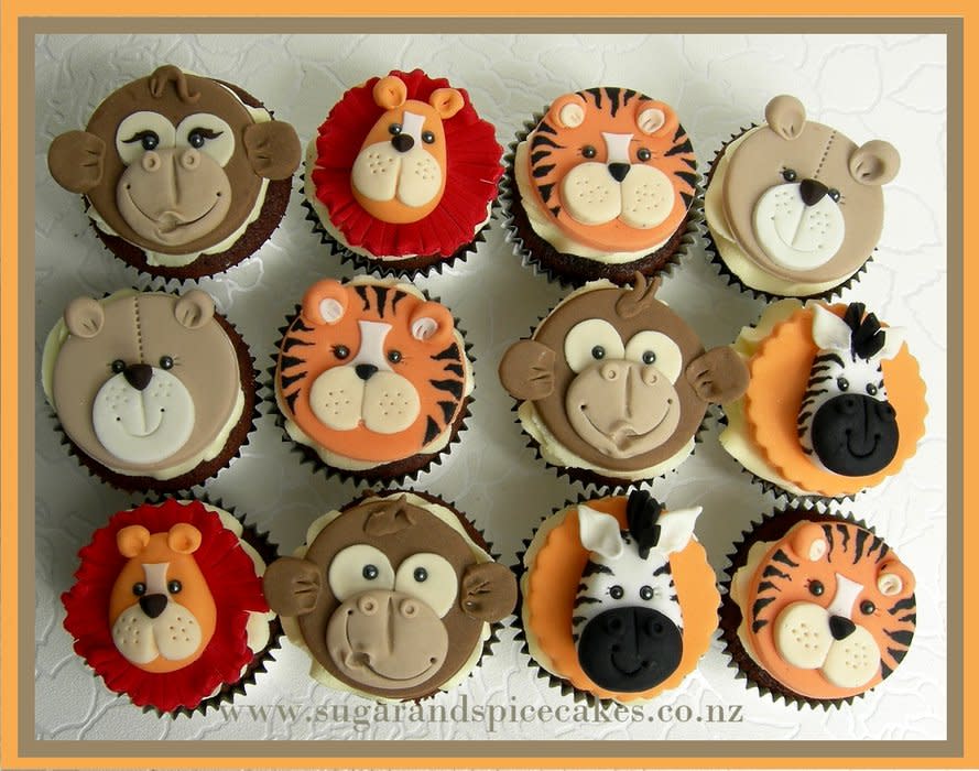 8 Photos of Buttercream Animal Face Cupcakes