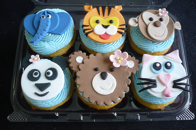 Animal Face Cupcakes