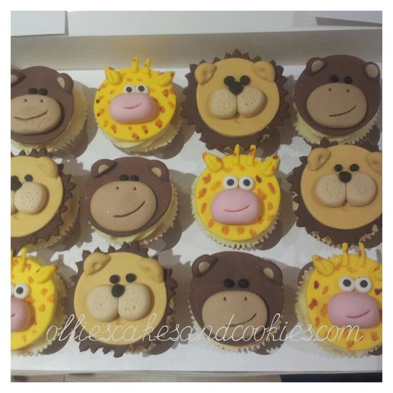 Animal Face Cupcakes