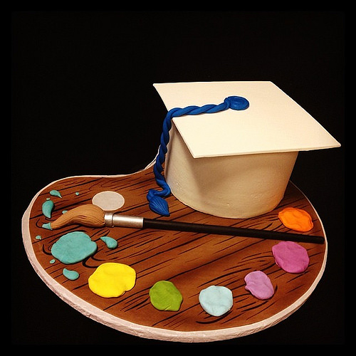 Artist Graduation Cake