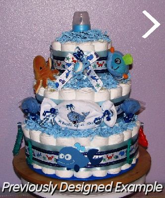 Baby Boy Diaper Cake