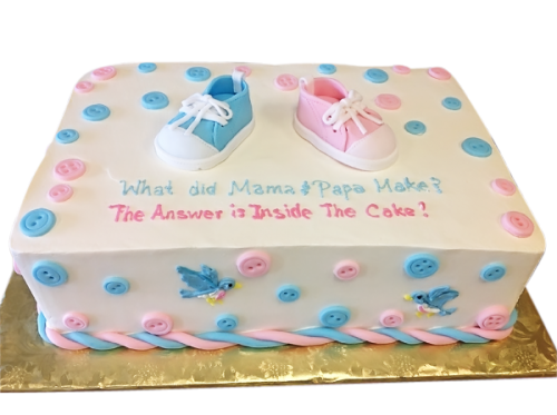 Baby Gender Reveal Cake