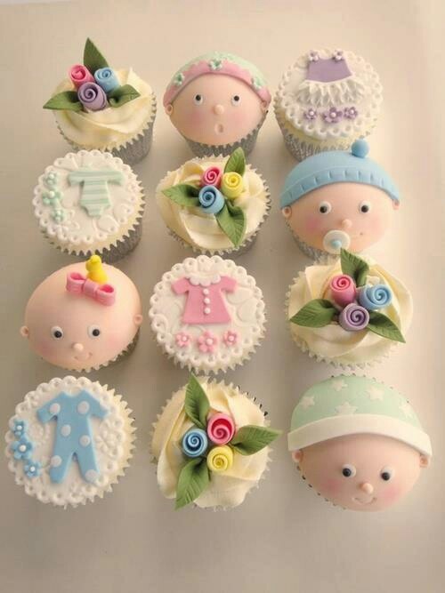 Baby Shower Cupcake Cake