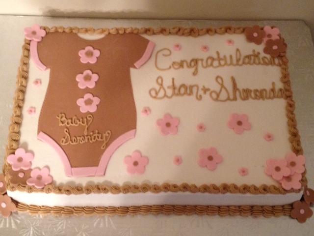 Baby Shower Sheet Cake