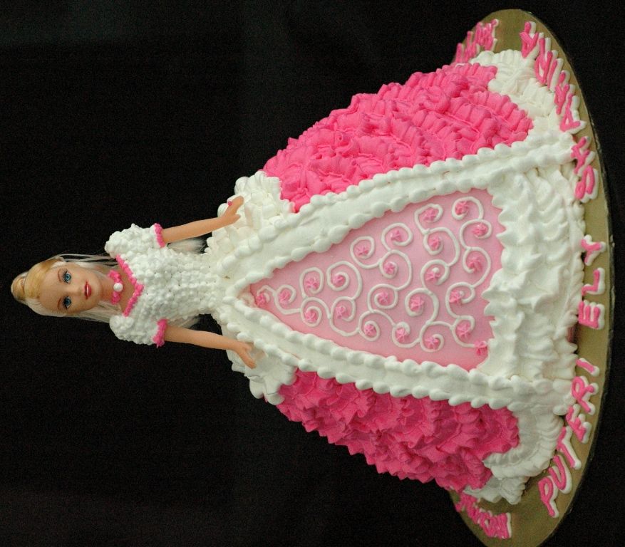 Barbie Doll Cake Buttercream