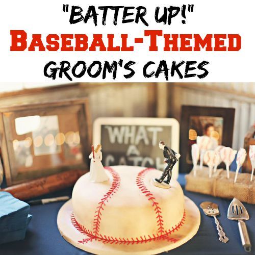 Baseball-Themed Grooms Cake