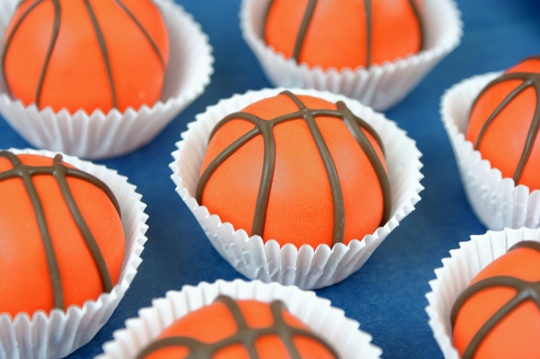 Basketball Cake Balls