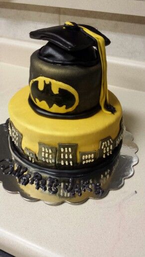 Batman Graduation Cake