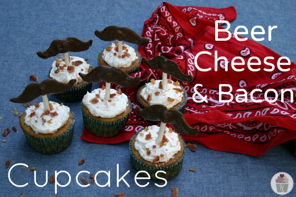 Beer Cheese and Bacon Cupcakes