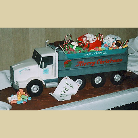 Birthday Cakes with Dump Trucks