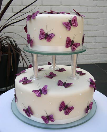 Butterfly Themed Wedding Cake