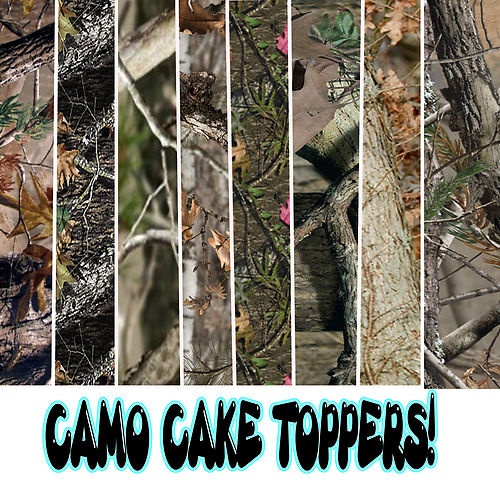 Camo Edible Cake Topper Sheets