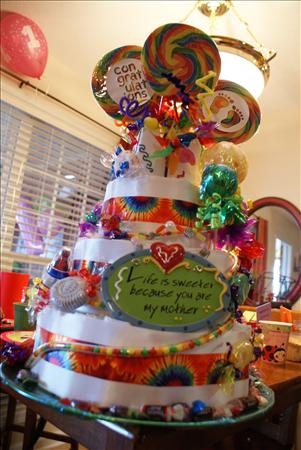 Candy Themed Diaper Cake