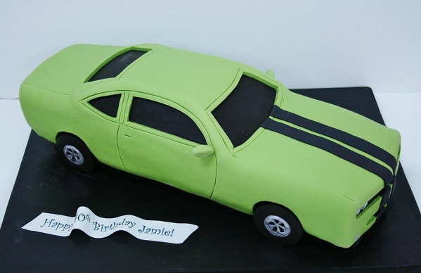 Challenger Car Birthday Cakes