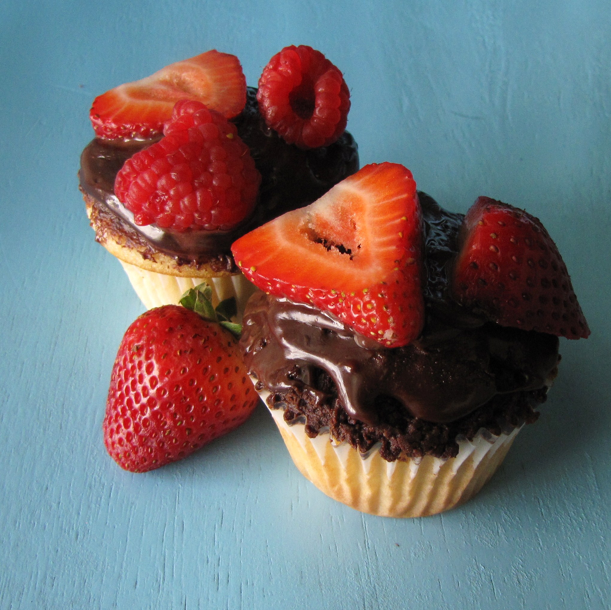 Chocolate Fondue Cupcakes