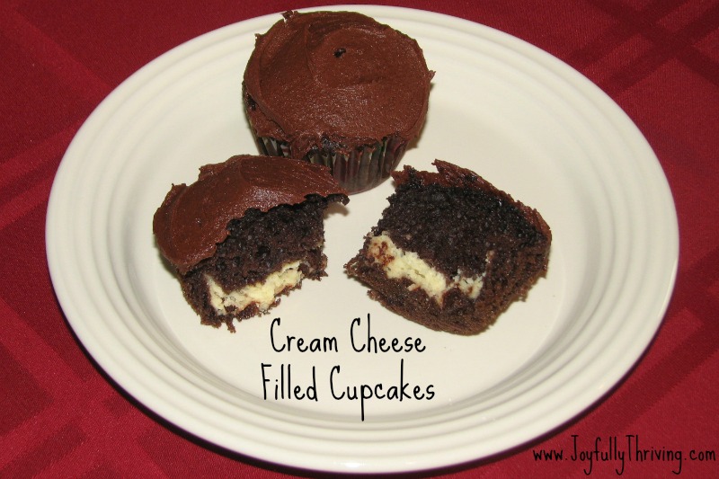 Cream Cheese Filled Cupcakes