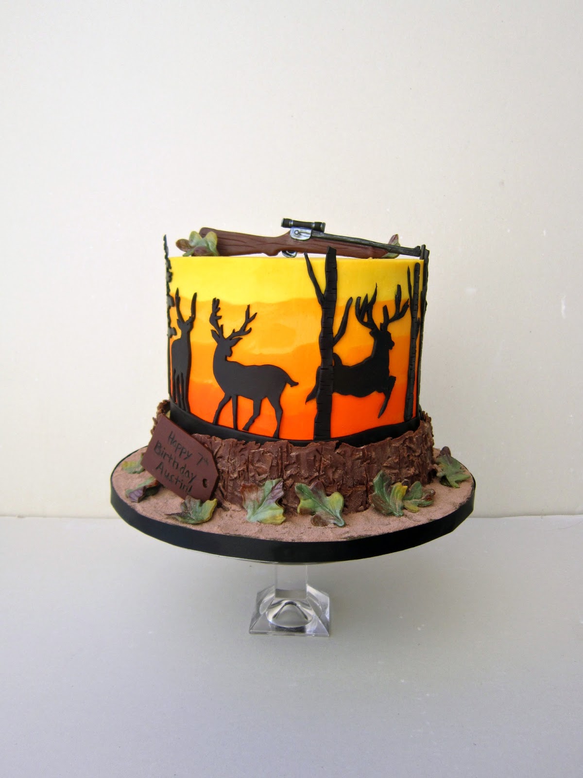 Deer Hunting Birthday Cake