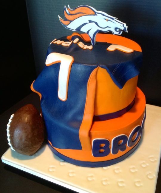 7 Photos of Colorado Bronco Groom's Cakes