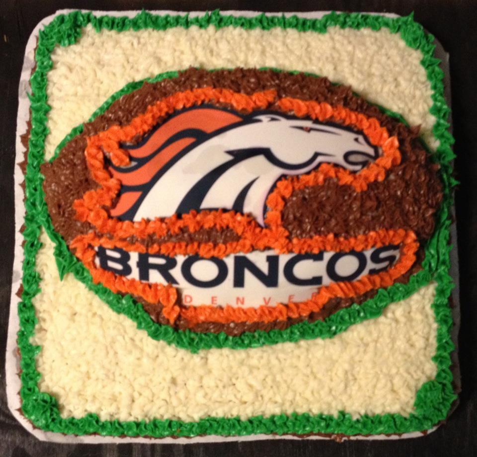 Denver Broncos Cake