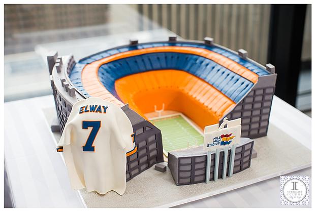 Denver Broncos Cake