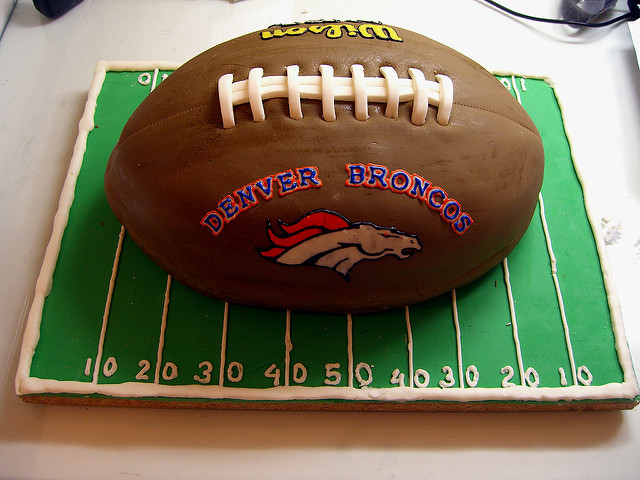 Denver Broncos Happy Birthday Cake