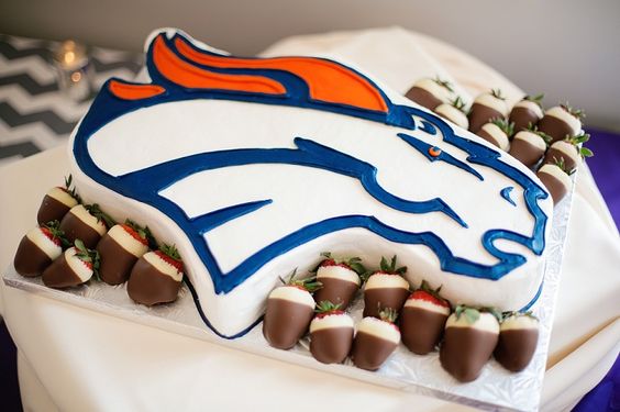 Denver Broncos Wedding Cake