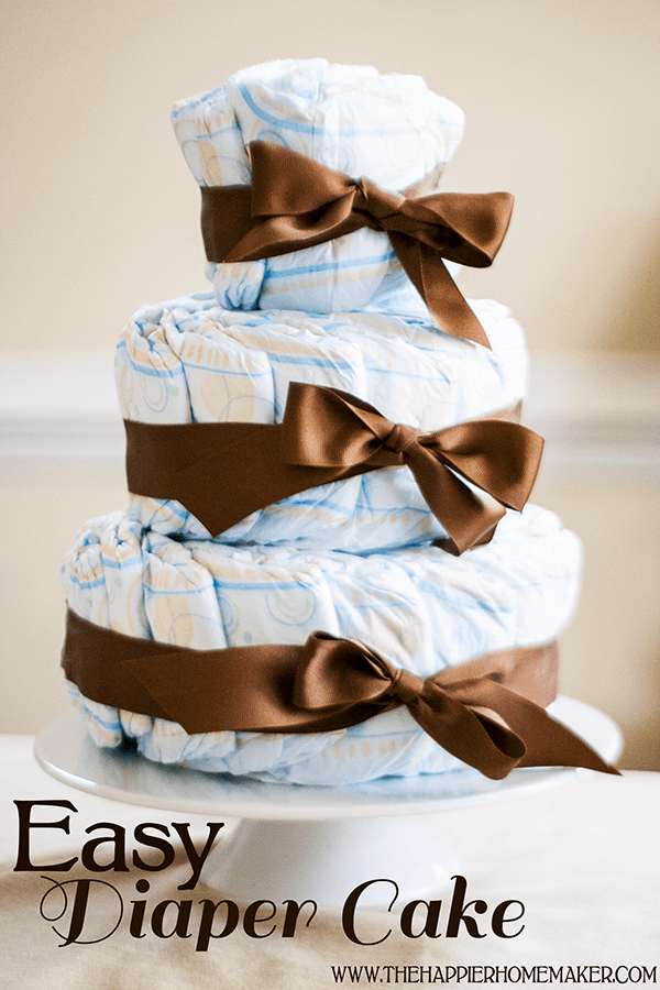 Easy Diaper Cake