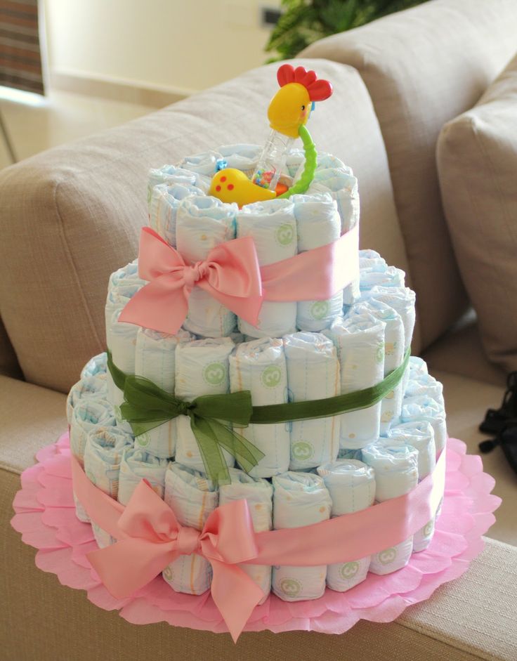 Easy Diaper Cake