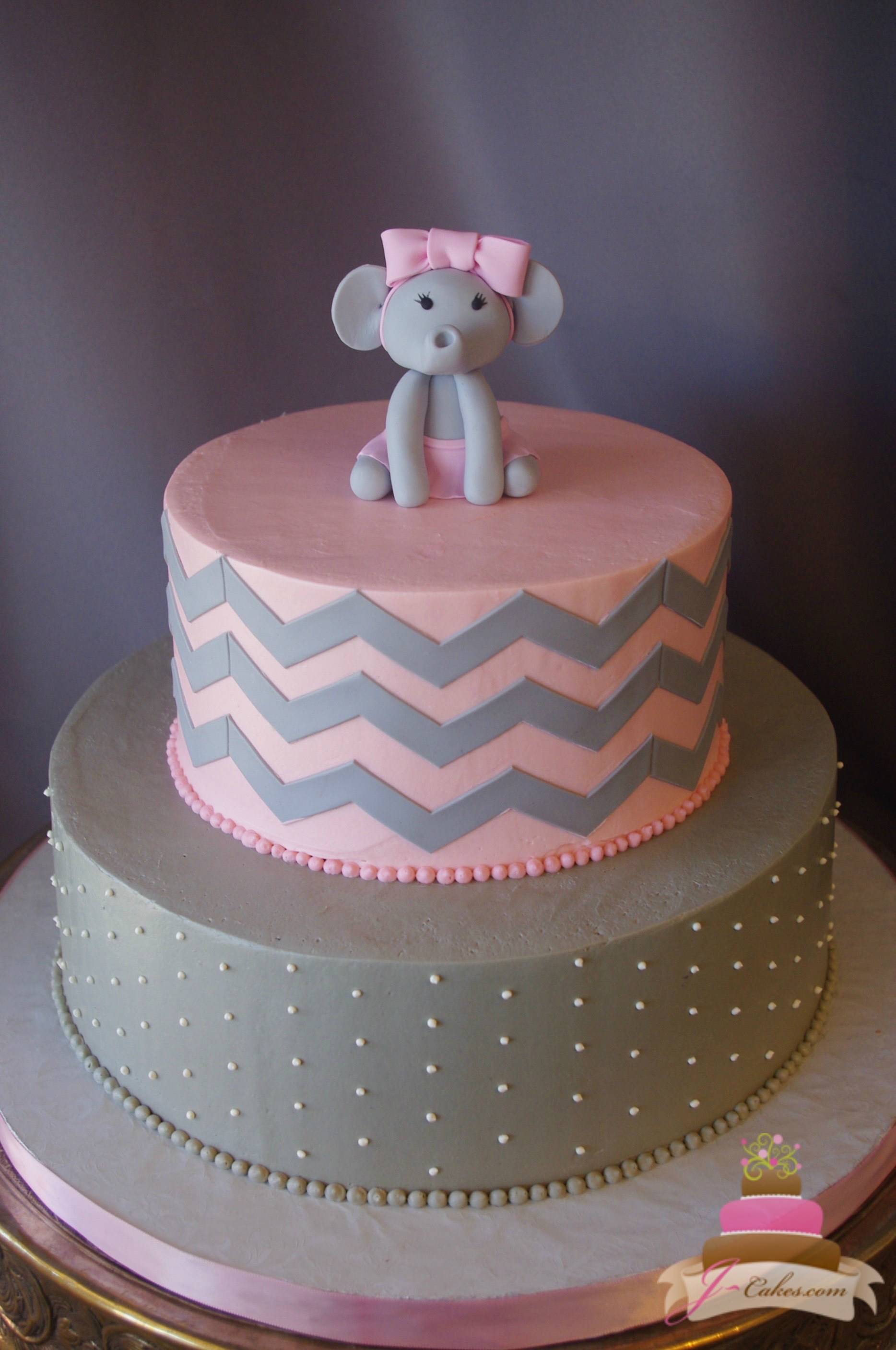 Elephant Baby Shower Cake