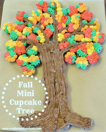 Fall Mini Cupcake Tree