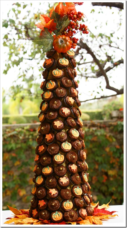 Fall Wedding Cupcake Trees